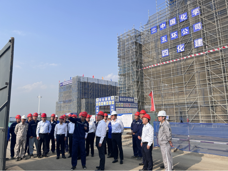 寇光武到中南公司湖北徽陽項目檢查調研